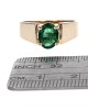 Emerald Solitaire Ring in Gold